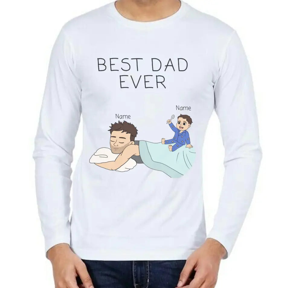 Personalized Dad long sleeve